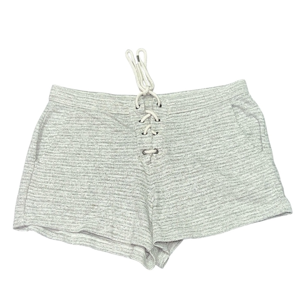 Aerie Women’s Grey Lace Up Shorts Size M